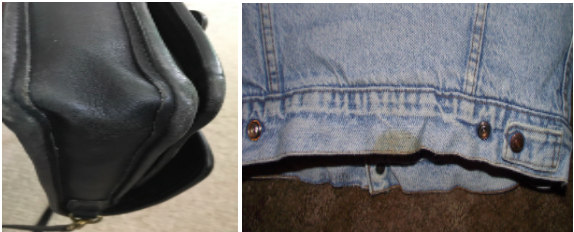Close-up photos of any flaws, stains, or tears are a must when reselling clothes online