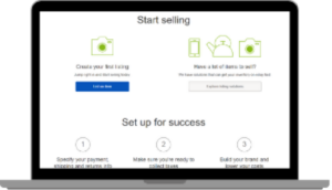 "Start Selling" page